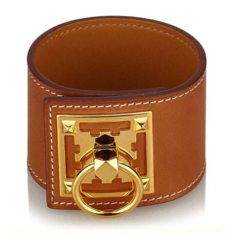 buy used hermes leather bracelet metal buckle|vintage hermes jewelry.